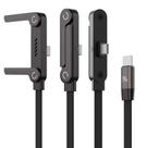 Cabo carreg 240w/480Mbps Ultra rápido USB-C c/ suporte 1,5 m