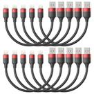 Cabo carregador Bkduice, pacote de iPhone 10, 30 cm, USB A para Lightning