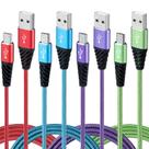 Cabo carregador Bynccea Micro USB Fast Charge de 10 pés pacote com 4
