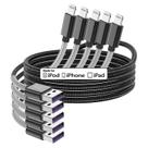 Cabo carregador Cabepow de 15 pés para iPhone 14 13 12 11 Pro Max/11 Pro