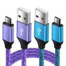 Cabo carregador Cebkit Android Micro USB, pacote com 2, carregamento rápido de 6 pés