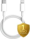 Cabo Carregador Compativel Com iPhone 8 Plus X Xr 11 12 13 14 Pro Max Branco Turbo 20w Tipo C - Lightning Fast.