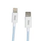 Cabo Carregador Duo Usb Tipo C Lightning OEX CE210 Azul