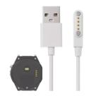 Cabo Carregador Magnético 4 pinos Usb 2.0 40cm Para Relógio Smartwatch Kw18 M9 G3 W67