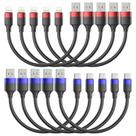 Cabo carregador Multipack Bkduice 30cm para iPhone 14 13 12