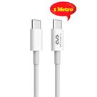Cabo Carregador Tipo C Lightning PVC 1M Branco Letron