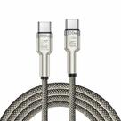 Cabo Carregador Turbo 100W Tipo C Carregamento Rápido Reforçado 1 Metro