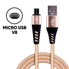 Cabo Carregador Turbo Rápido Celular Micro- Usb V8 Mini Usb V8