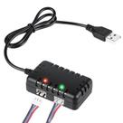 Cabo Carregador URGENEX 2S 7,4V 1A USB - 1 para 2 - Para Carro SCX24 RC