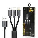 Cabo Carregador Usb Com Lightning Tipo-C V8 3 Em 1 3.1A