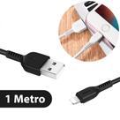 Cabo Carregador USB Lightning IOS Rápido Turbo 1 Metro Preto - shop mix Cabo Carregador USB Lightning IOS Rápido Turbo 1 Metro Preto - shop mix