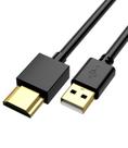 Cabo carregador USB para HDMI FAWETTY 1 m banhado a ouro