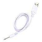 Cabo Carregador USB Pino Fino P1 2,5 x 17 mm Branco - 75 cm