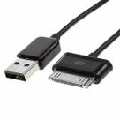 Cabo Carregador USB Tablet Para Samsung Tab P1000 3110 P3100 P5110 Tab 2 Dados e Carga 30 Pinos Dock