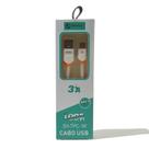 Cabo carregador usb tipo c 3a flat shinka sh-tpc-1m