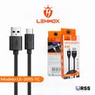 Cabo Carregador USB Tipo C LEHMOX Reforçado