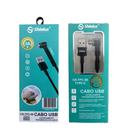Cabo carregador usb tipo c suporte em l 3a shinka cb-tpc-88