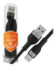 Cabo Carregador USB TipoC Turbo de 2 metros Reforçado