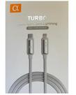 Cabo carregamento/dados A'GOLD Tipo C p/ Lightning IOS 27W visor LED potencia de carregamento Cabo carregamento/dados A'GOLD Tipo C p/ Lightning IOS 27W visor LED potencia de carregamento