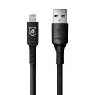 Cabo Carregamento Rápido Survivor Para Lightning / Usb 1,5m Preto Reforçado Premium Gshield