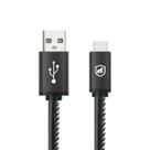 Cabo Carregamento Rápido Turbo Militar 1,5m Tipo C / USB A Com Potência de até 15W Original Gshield Preto