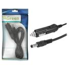 Cabo cigarrete 12v c/ plug p4 5.5mm x 2.5mm - 1,5 metros 018-7757 - GREEN