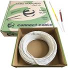 Cabo Coaxial Bipolar 4mm 25m Slim Cftv Trançado Br Fl