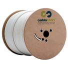 Cabo coaxial cabletech std-40+tp3 branco bobina 305 metros 801214000p01cb22