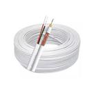 Cabo Coaxial CFTV 2X26AWG Blindado Caixa 100m Branco Cabo Coaxial CFTV 2X26AWG Blindado Caixa 100m Branco