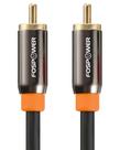 Cabo coaxial de áudio digital FosPower 10 pés RCA macho para macho