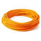 Cabo Coaxial Digital 75 OHMS Blindado 100% Cobre Laranja 45 metros