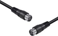 Cabo Coaxial F Macho X F Macho 2 Metros Para Antena Cf+f-2 - PC / 10 Cabo Coaxial F Macho X F Macho 2 Metros Para Antena Cf+f-2 - PC / 10