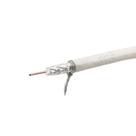 Cabo Coaxial Flexível Rg6 - 95% Malha 100m Branco Cabomix - 10260 Cabo Coaxial Flexível Rg6 - 95% Malha 100m Branco Cabomix - 10260