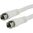 Cabo coaxial GE RG6 Conectores tipo F de 25 pés com blindagem dupla