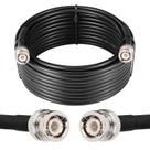 Cabo coaxial MOOKEERF BNC 25 pés RG58 50 Ohm macho para macho