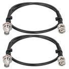 Cabo coaxial MOOKEERF RG58 BNC macho para mulher 50 ohm 60 cm 2 PCS