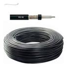Cabo Coaxial Px Rg58 Flexível 50 Ohms 90% Malha Rolo 100mts