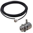 Cabo Coaxial Rg58 5,5 metros Px UHF VHF Dual Band + Conector Cachimbo Uhf 90 Graus