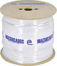 Cabo Coaxial RGC-59 67% Branco Bobina 300 Metros