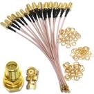 Cabo coaxial TUOLNK RP-SMA para IPX MHF U.FL IPEX-1 10 cm 5 unidades Cabo coaxial TUOLNK RP-SMA para IPX MHF U.FL IPEX-1 10 cm 5 unidades