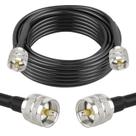 Cabo coaxial XRDS-RF RG58 50 Ohm 6m com PL-259 UHF macho
