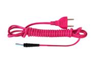 Cabo com Luvas Prancha Chapinha Taiff 2x0,75 Rosa