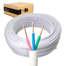 Cabo Comando Pp 3 Vias 1,5mm Rolo Branco Ou Preto 3mt 5mt 10mt