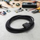 Cabo Conector Extensao Fita Led 4 Pinos 1m Padrao RGB 12v Adaptador Para Sanca De Gesso E Prateleira