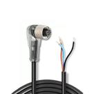 CABO CONECTOR M12 CL4-12 4 PINOS FEMEA ANGULAR 90 5m com LED