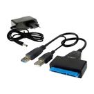 Cabo Conversor Adaptador Sata Usb 3.0 Dual Hdd 2.5 E 3.5 Ssd