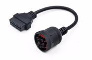 Cabo Cummins 9 Pinos Linha Pesada Adaptador Obd2 16 Pinos