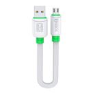 Cabo Curto Turbo 20cm Android Micro Usb V8 Hs-201 Branco - HREBOS