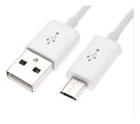 Cabo Dados Micro Usb Turbo V8 Carregamento E Dados Rapido Cor Branco