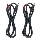 Cabo DC Power Pigtails Jienk 16AWG 1 m 5,5 mm x 2,5 mm 2 unidades